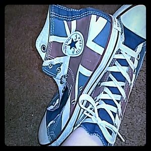 Union Jack (UK Flag print) High Tops Converse